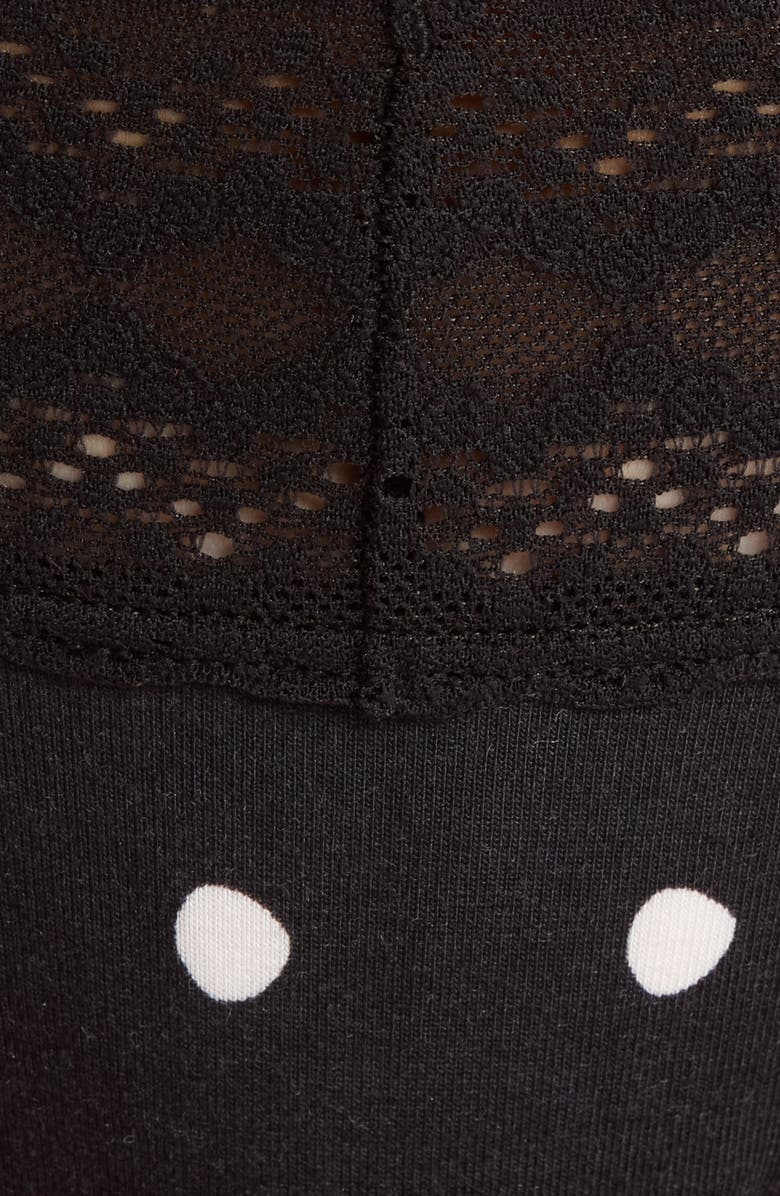 MeUndies FeelFree Lace V-Front Thong, Alternate, color, Polka Dots