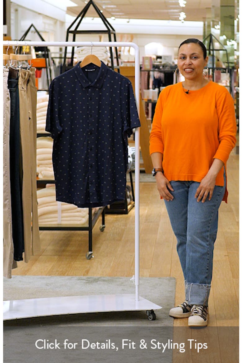 Comfortknit Geo Short Sleeve Button-Up Shirt video
