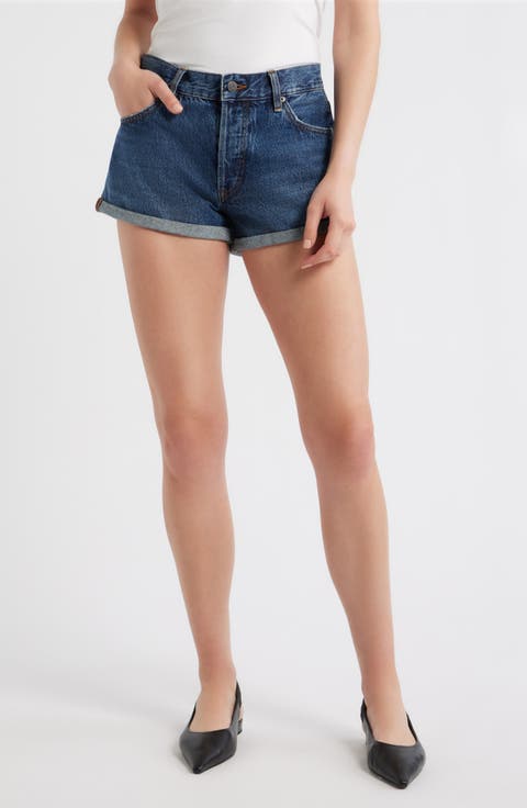 The Darling Cuffed Denim Shorts