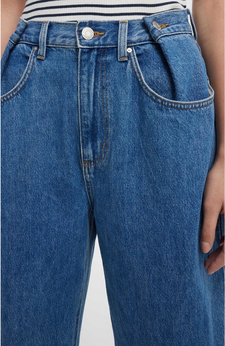 Cotton On Women's Adjustable Wide Jean, Alternate, color, Sea Blue