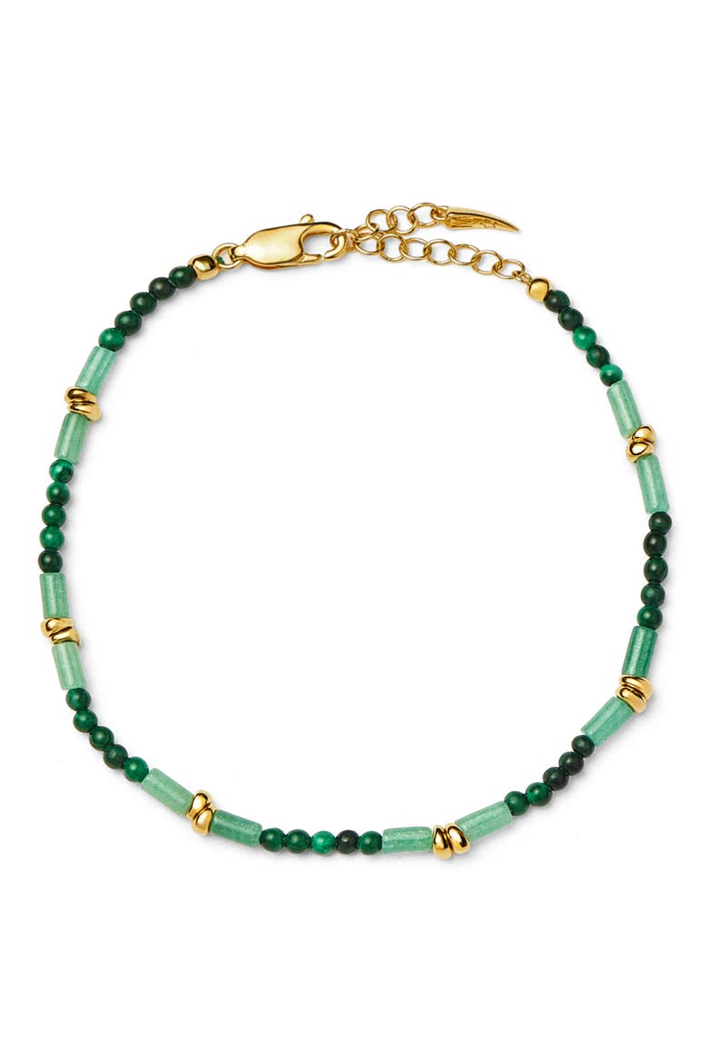 Beaded Gemstone Bracelet, Alternate, color, GOLD