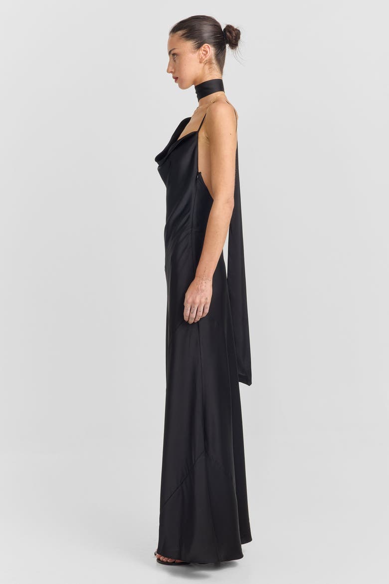 Josette Maxi Dress, Alternate, color, Black