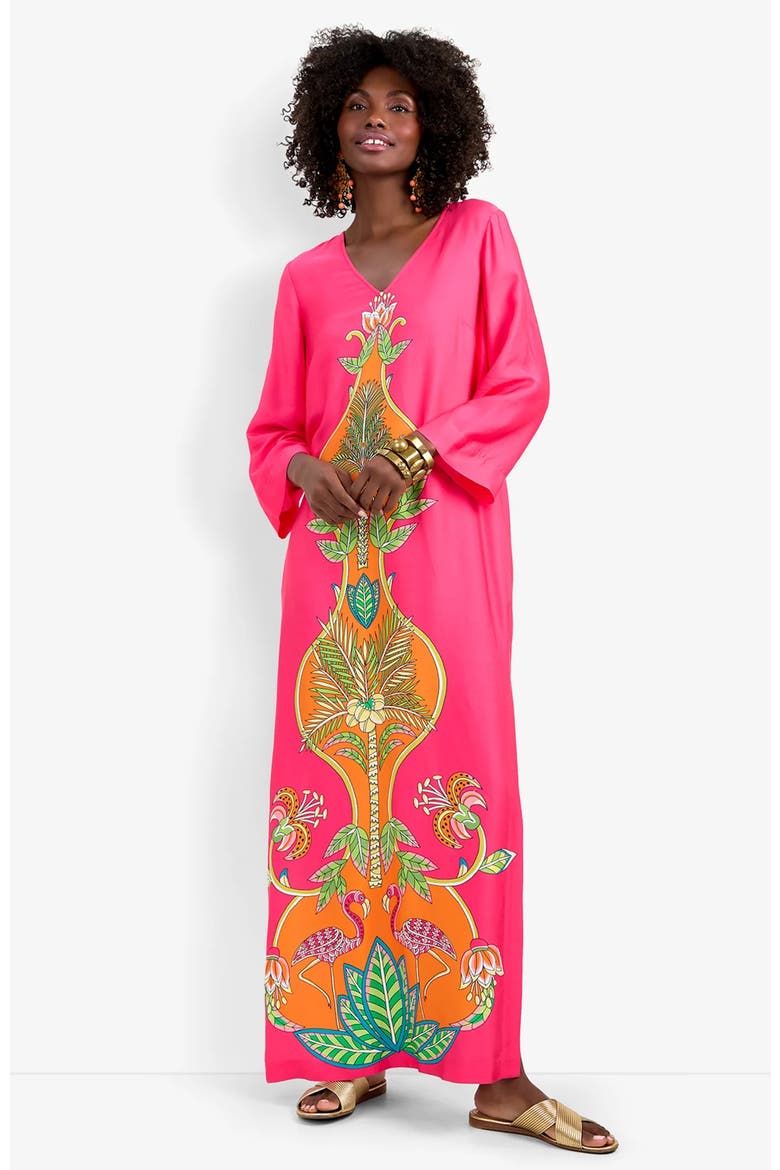 Lanessa Dress, Alternate, color, Tiger Lily Tango