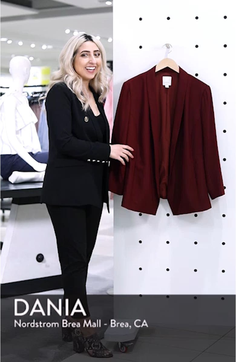 Open Front Sateen Blazer, sales video thumbnail