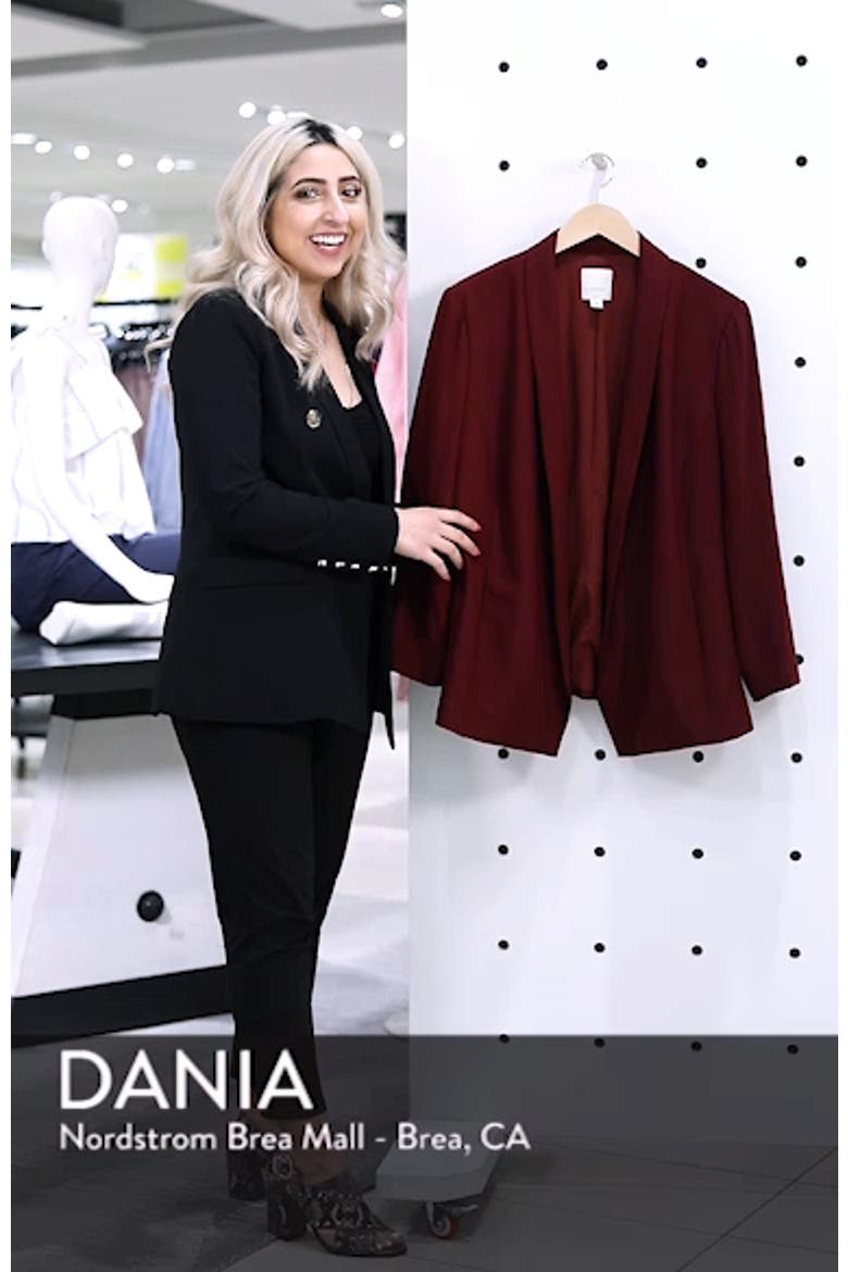 Open Front Sateen Blazer video