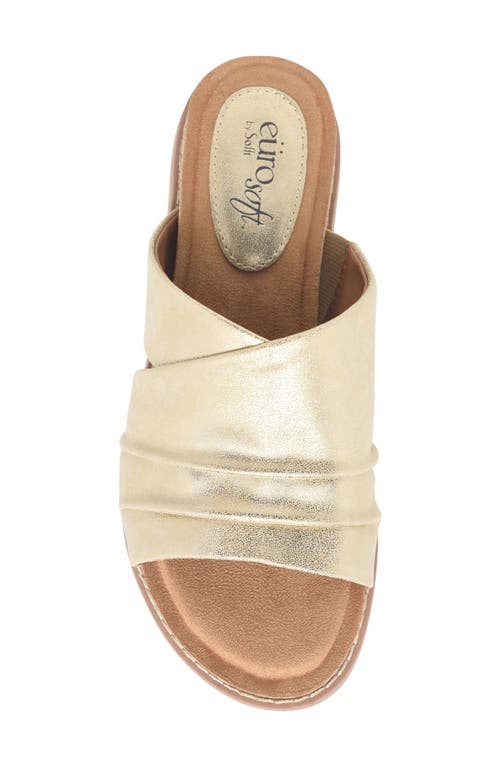 Eurosoft Elesha Slide Sandal In Gold