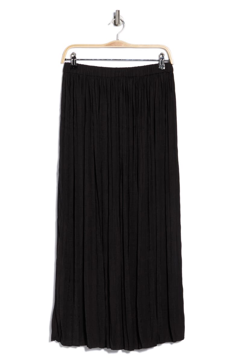 ELIE ELIE TAHARI Pleated A-Lined Midi Skirt, Alternate, color, Black