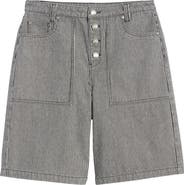 Elwood Pinstriped Cotton Shorts
