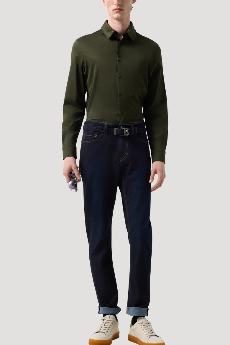 Jersey shirt Franz, Alternate, color, Olive green