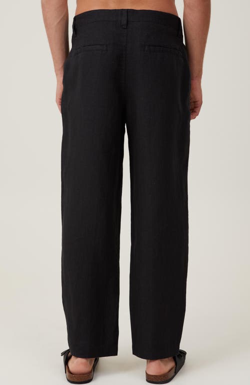 COTTON ON LINEN PLEAT PANT
