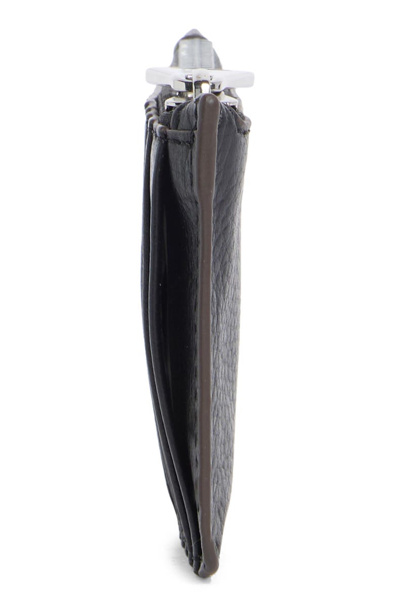 AIMEE Kestenberg Melbourne Leather Wallet, Alternate, color, Black W/ Silver