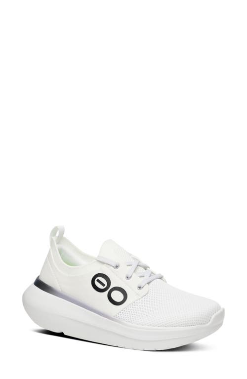 Oofos Oomy Stride Sneaker In White