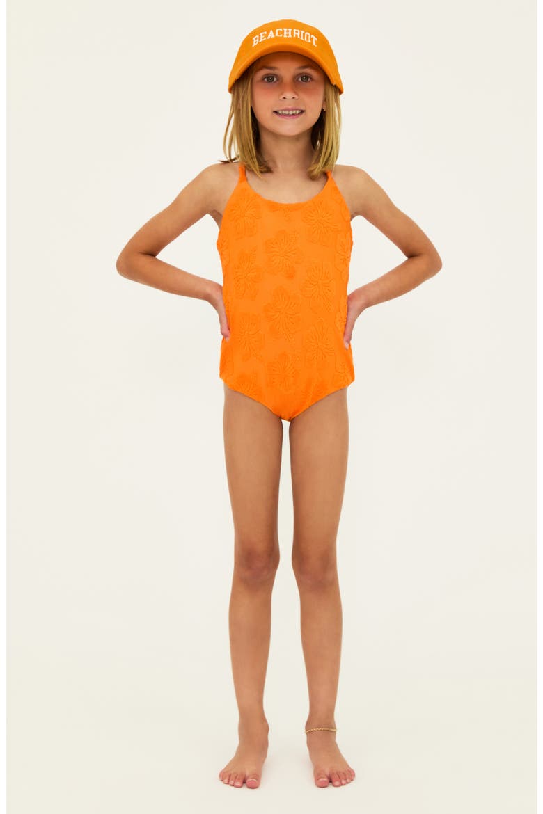 Kids' Little Julia One-Piece Swimsuit, Main, color, HIBISCUS SORBET