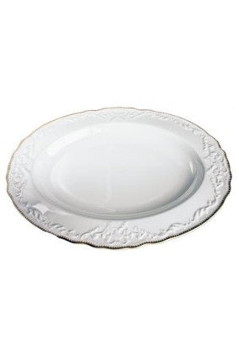 Simply Anna Oval Platter, Main, color, WHITE/GOLD