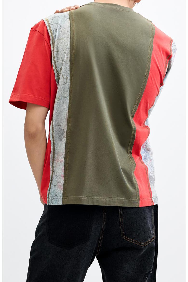 Mickey Collage T-Shirt, Main, color, LIGHT GREEN