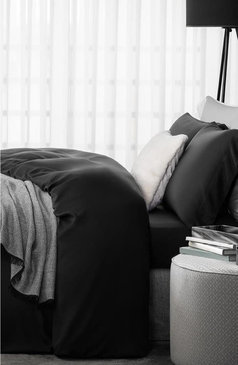 Togas Sensa Duvet Cover, Alternate, color, Black