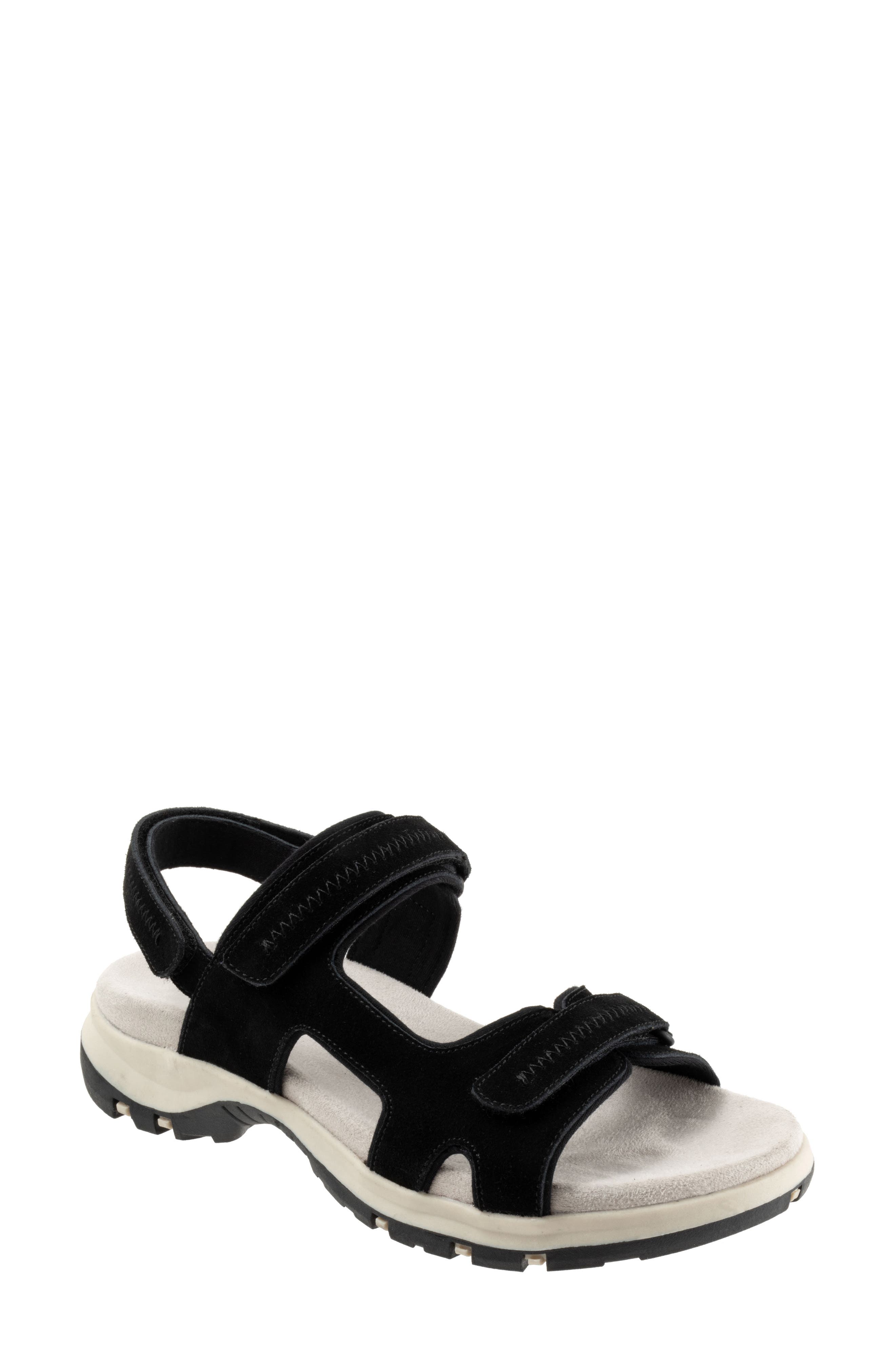 SoftWalk<sup>®</sup> Olani Slingback Sandal, Main, color, Black Suede