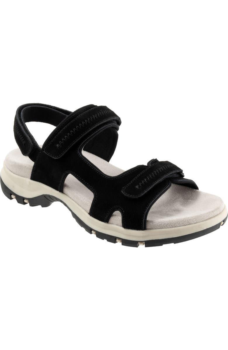 SoftWalk<sup>®</sup> Olani Slingback Sandal, Main, color, Black Suede