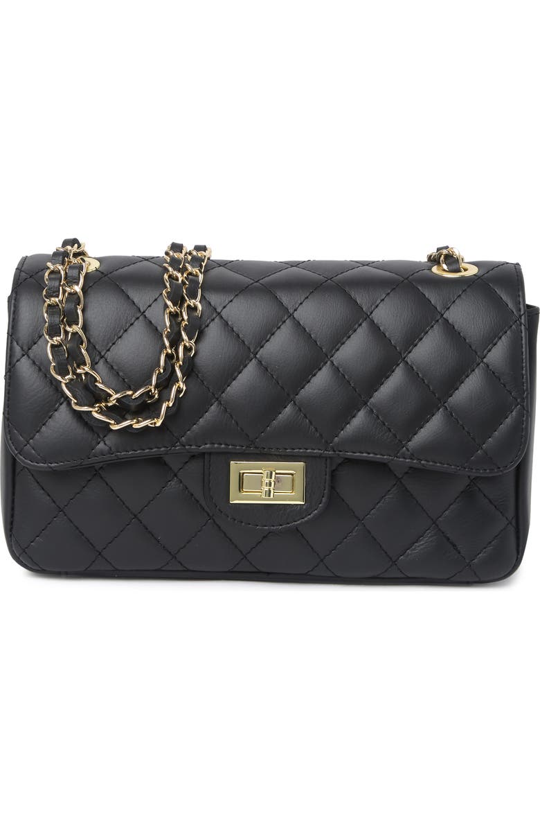 MARKESE Matalasse Quilted Leather Shoulder Bag, Main, color,