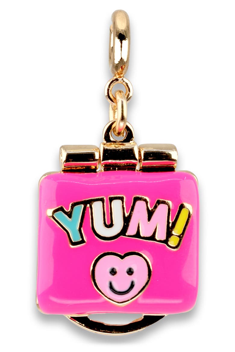 Kids' Lunch Box Charm, Alternate, color, PINK