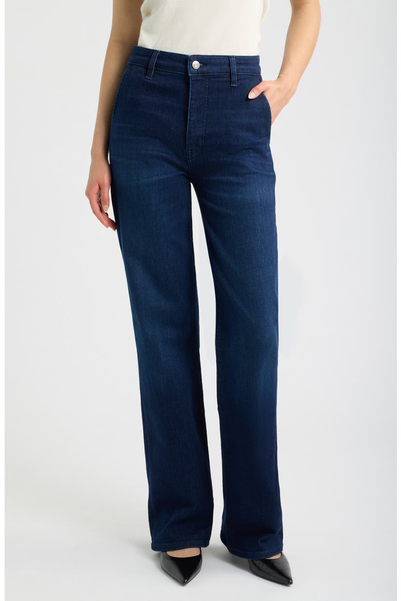 The High Waist Straight Leg Trouser Jeans, Main, color, ULTRAVIOLET