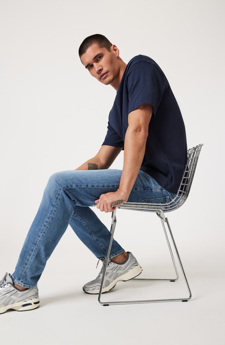 Mavi Jeans Steve Athletic Slim Fit Jeans, Alternate, color, Mid Brushed Classic Blue