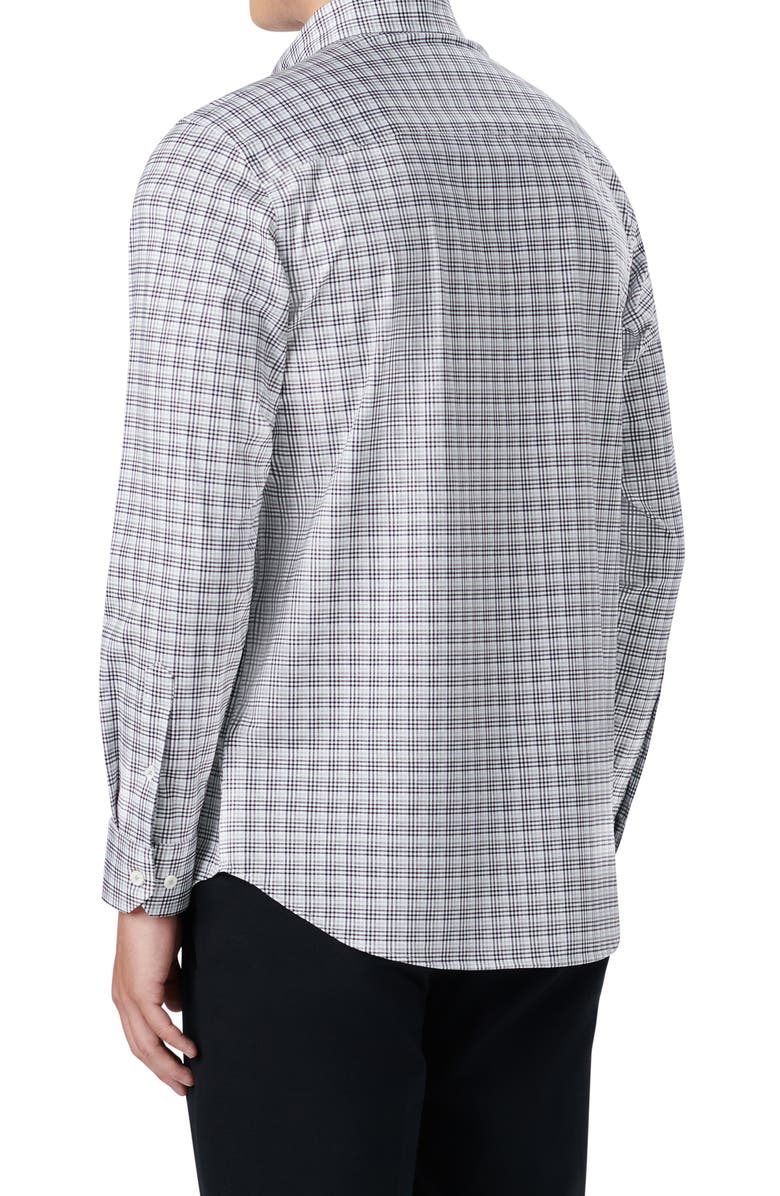 Bugatchi OoohCotton<sup>®</sup> Plaid Button-Down Shirt, Alternate, color, 