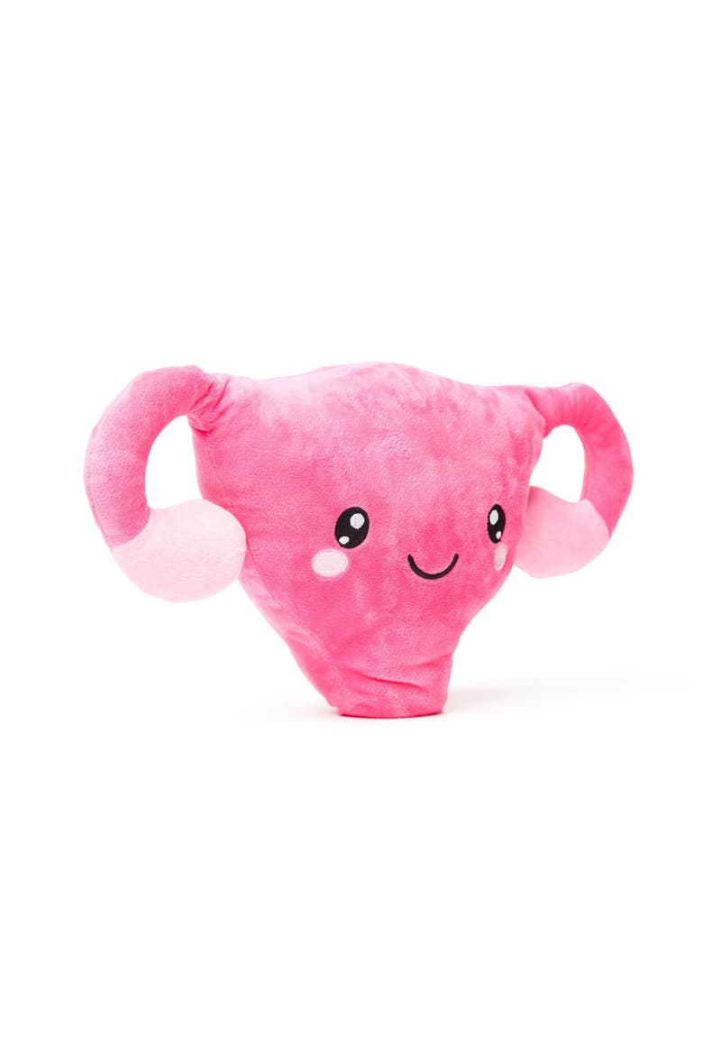 Uterus Plushie Organ, Alternate, color, Bright Pink