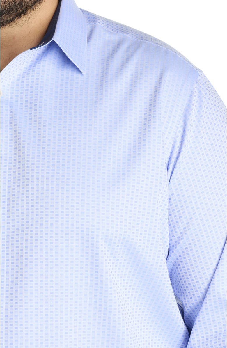 Untuckit Fit by Dxl Big & Tall Wainwright Wrinkle-Free Geometric Sport Shirt, Alternate, color, 