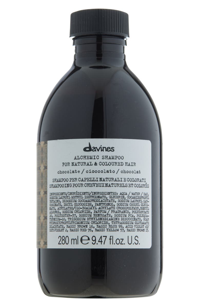 Davines Alchemic Shampoo for Chocolate Tones, Main, color,