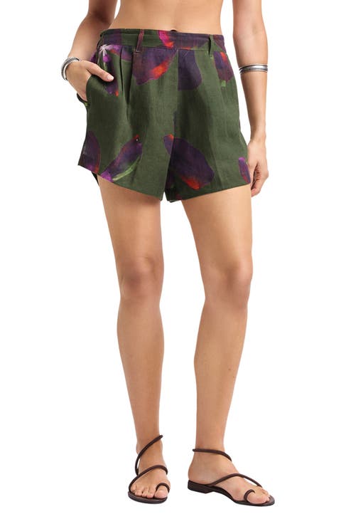 The Getaway Linen Cover-Up Shorts