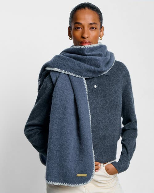 Katie Loxton Whipstitch Scarf In Blue