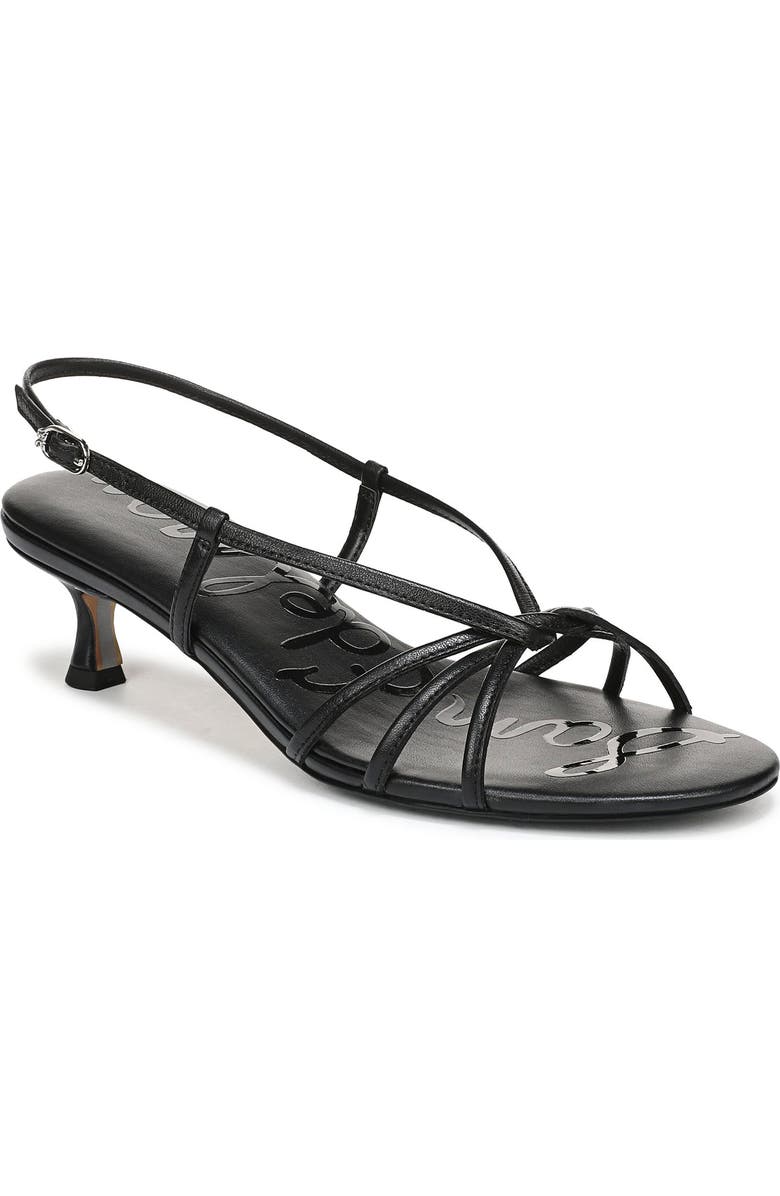 Sam Edelman Cressa Slingback Kitten Heel Sandal, Main, color, Black