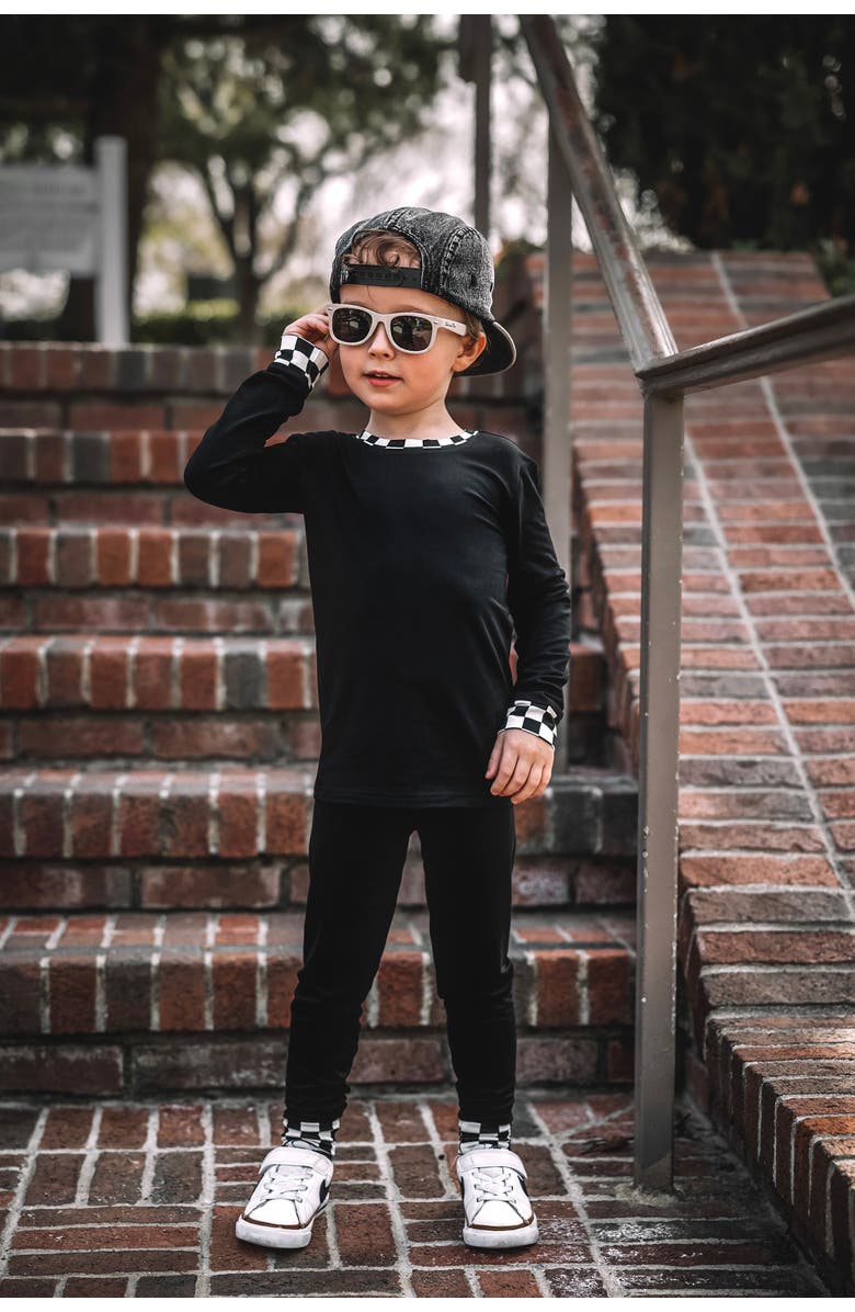 Fletch Checked Out 2 Piece Pajama Set, Alternate, color, Black White Checker