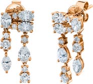 Anita Ko Maya 18k Rose Gold Diamond Drop Earrings