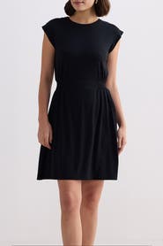 Reistor Short Dress With Smocking Side Detail