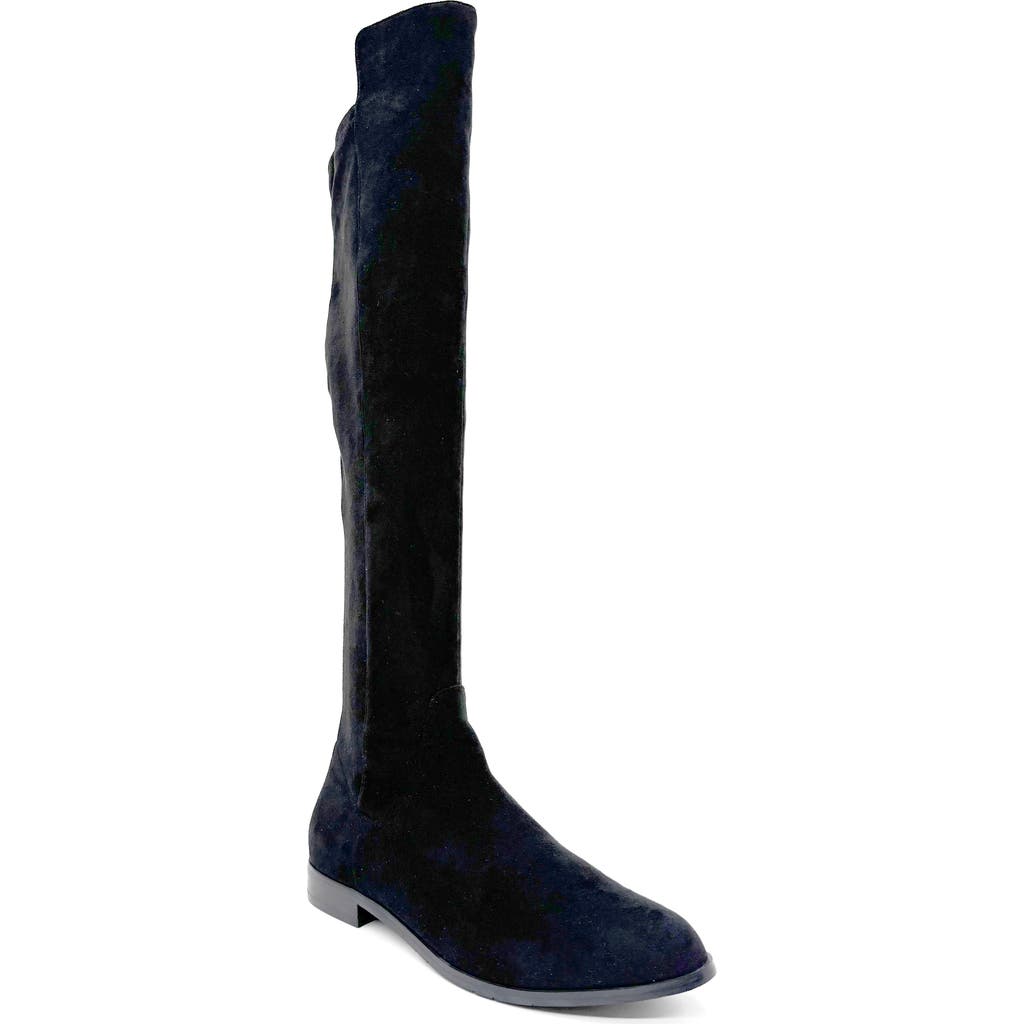 Chelsea Crew Juno Tall Boot In Black Micro