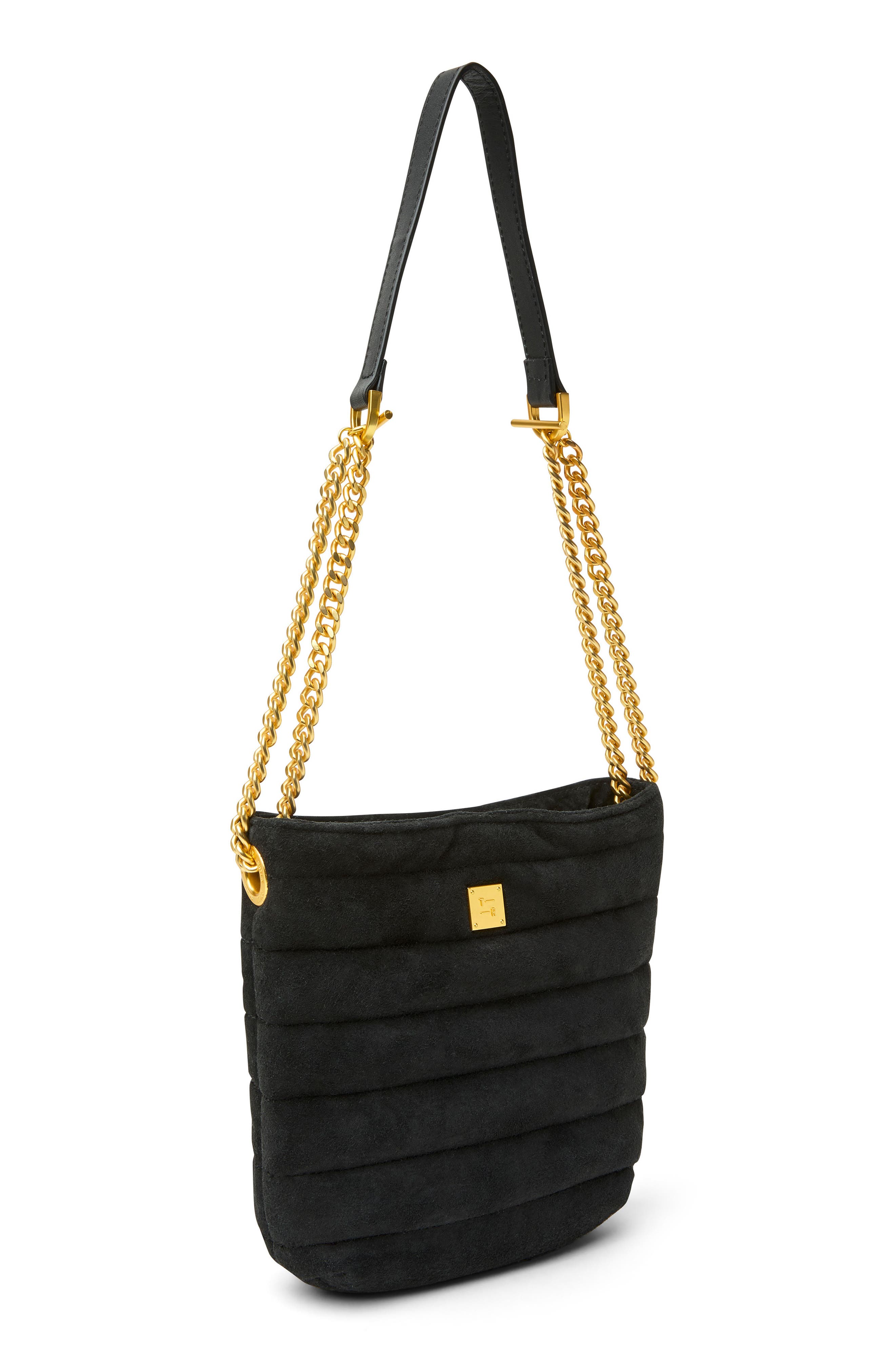 THINK ROYLN Dream Stash Quilted Suede Crossbody Bag, Alternate, color, 