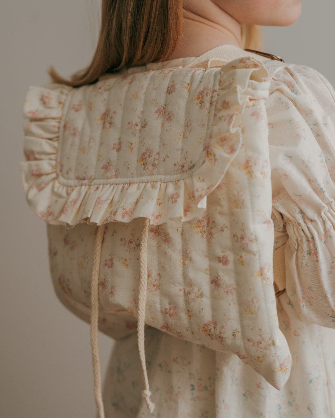 Eloise Quilted Backpack, Alternate, color, Vintage Rose