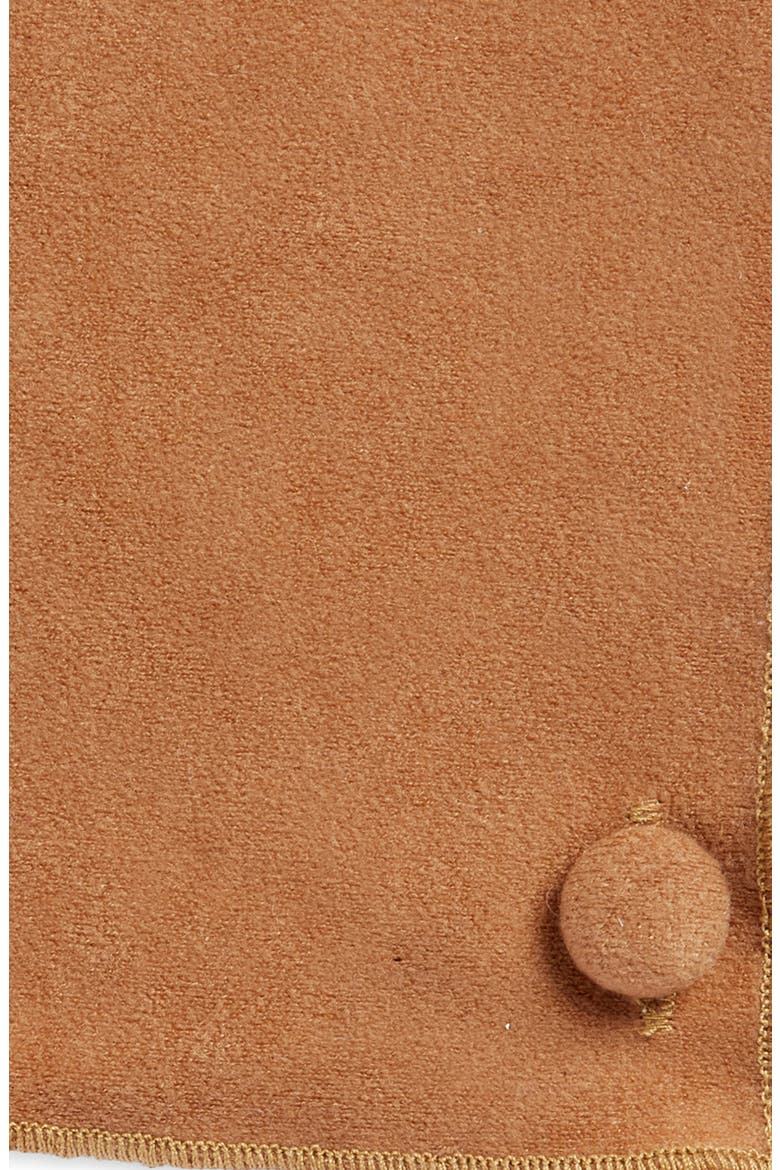 Solid Sueded Cotton Pocket Square, Alternate, color, TAN