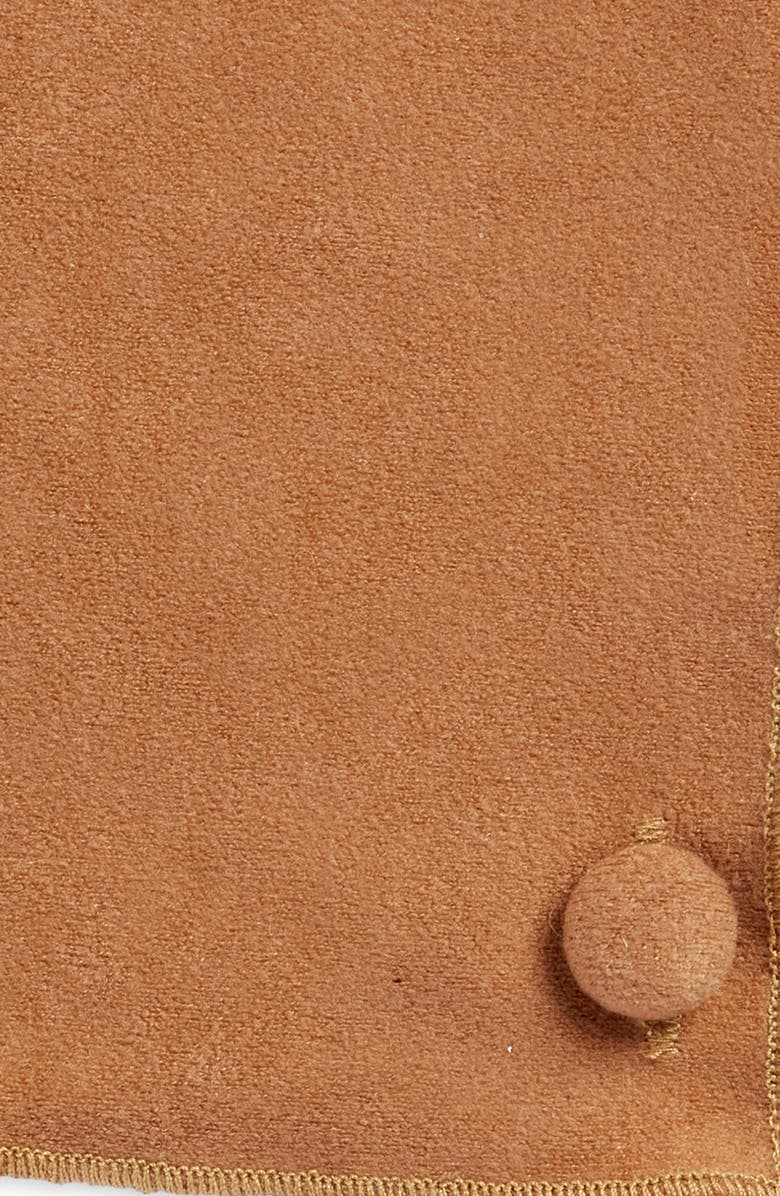 CLIFTON WILSON Solid Sueded Cotton Pocket Square, Alternate, color, Tan