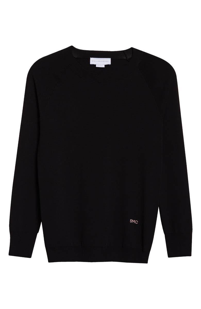 Stella McCartney Compact Knit Top, Main, color, Black