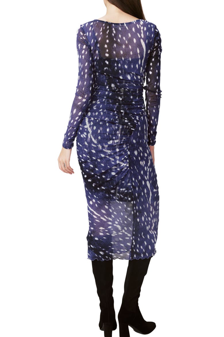 Oslo Long Sleeve Dress, Alternate, color, FAWN PERFECT NAVY