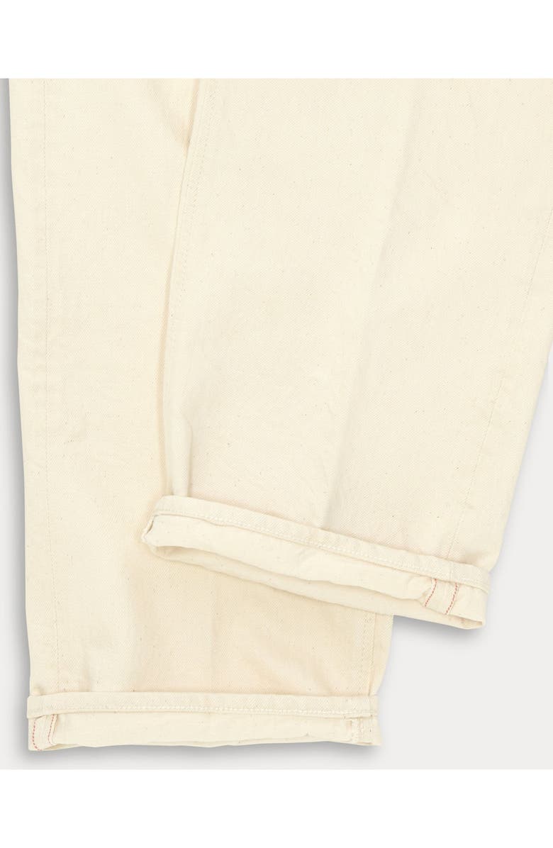 Fortela 914 Leo 29 Japanese Selvedge Five-Pocket High-Waist Bull Denim Pants, Alternate, color, Ecru