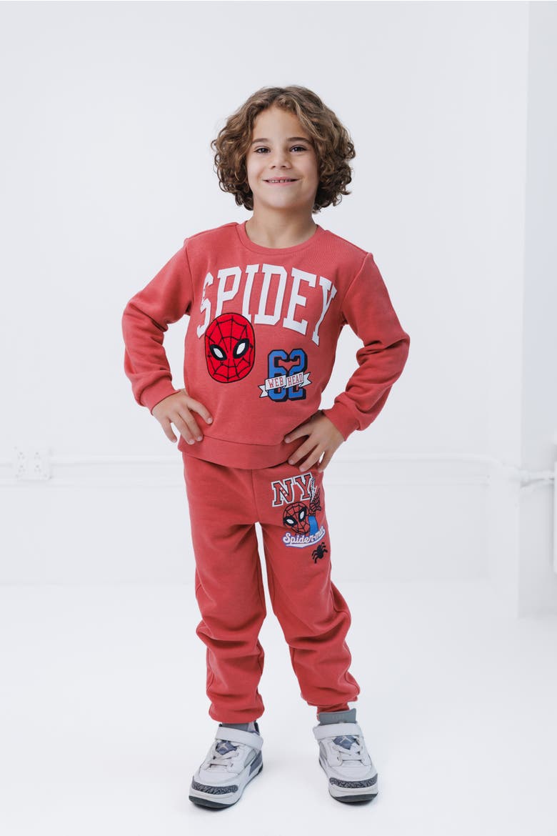 Spider-Man Fleece 2-Piece Sweatshirt and Pants Set, Alternate, color, Red Spider Man