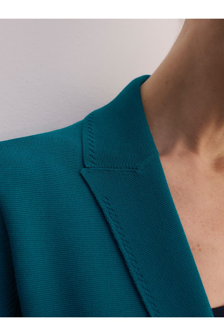 Somerton Sculpt Knit Blazer, Alternate, color, Blue