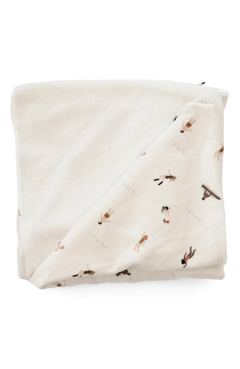 SARANONI Minky Hooded Towel, Alternate, color, Poolside