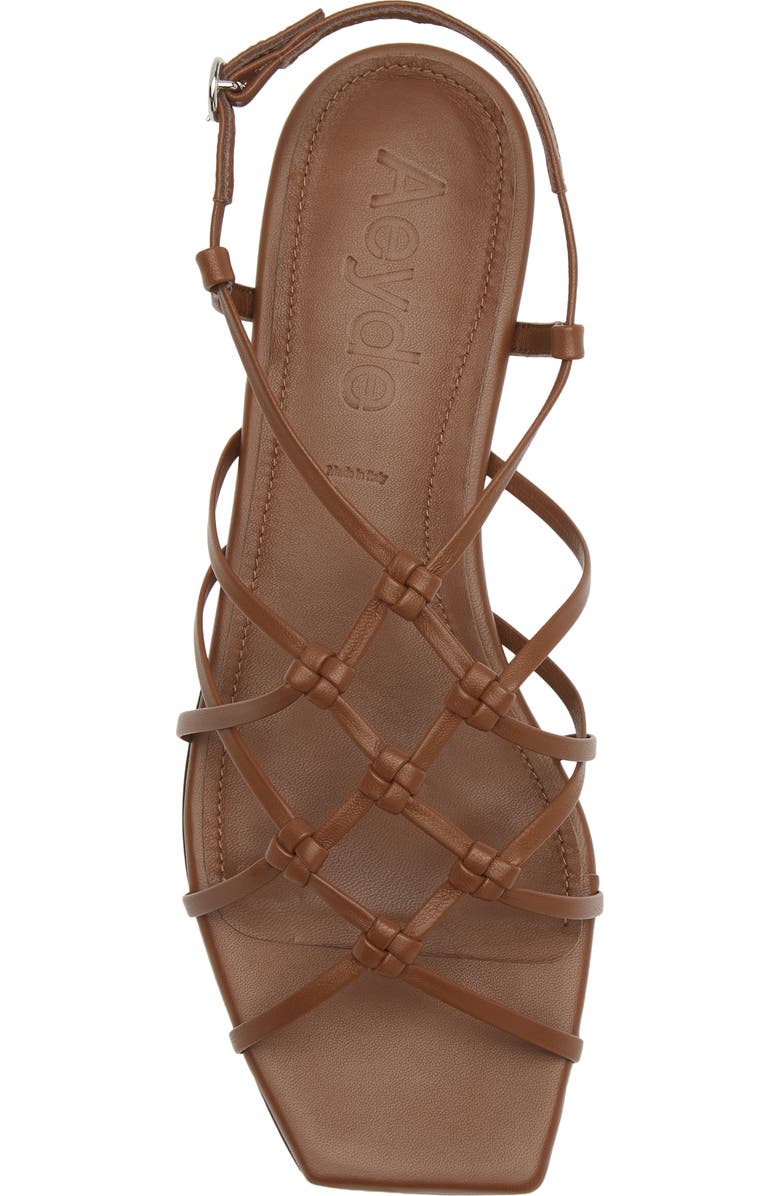 aeyde Anisa Sandal, Alternate, color, Tobacco