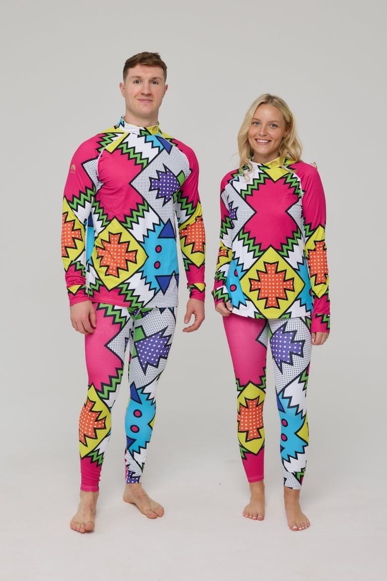 Day Tripper Womens Baselayer Top, Alternate, color, Multicolor, Geometric