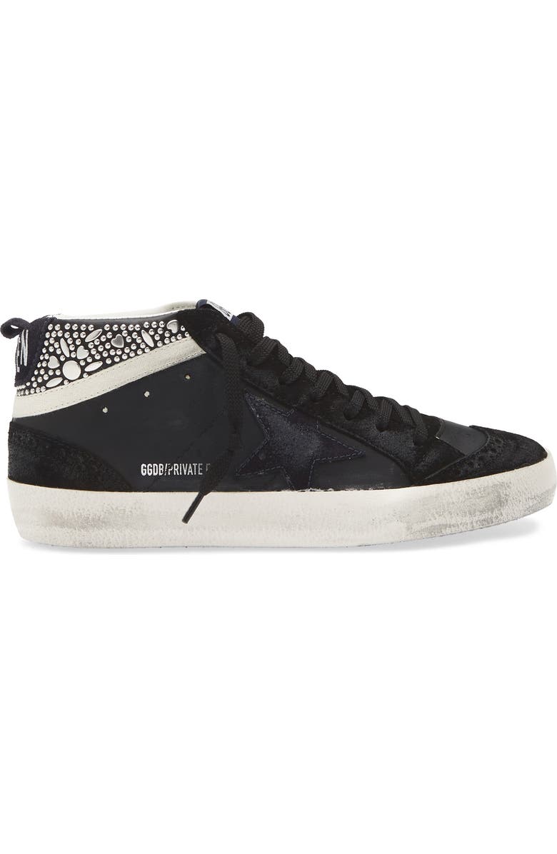 Golden Goose Mid Star Sneaker, Alternate, color, Black/ Blue